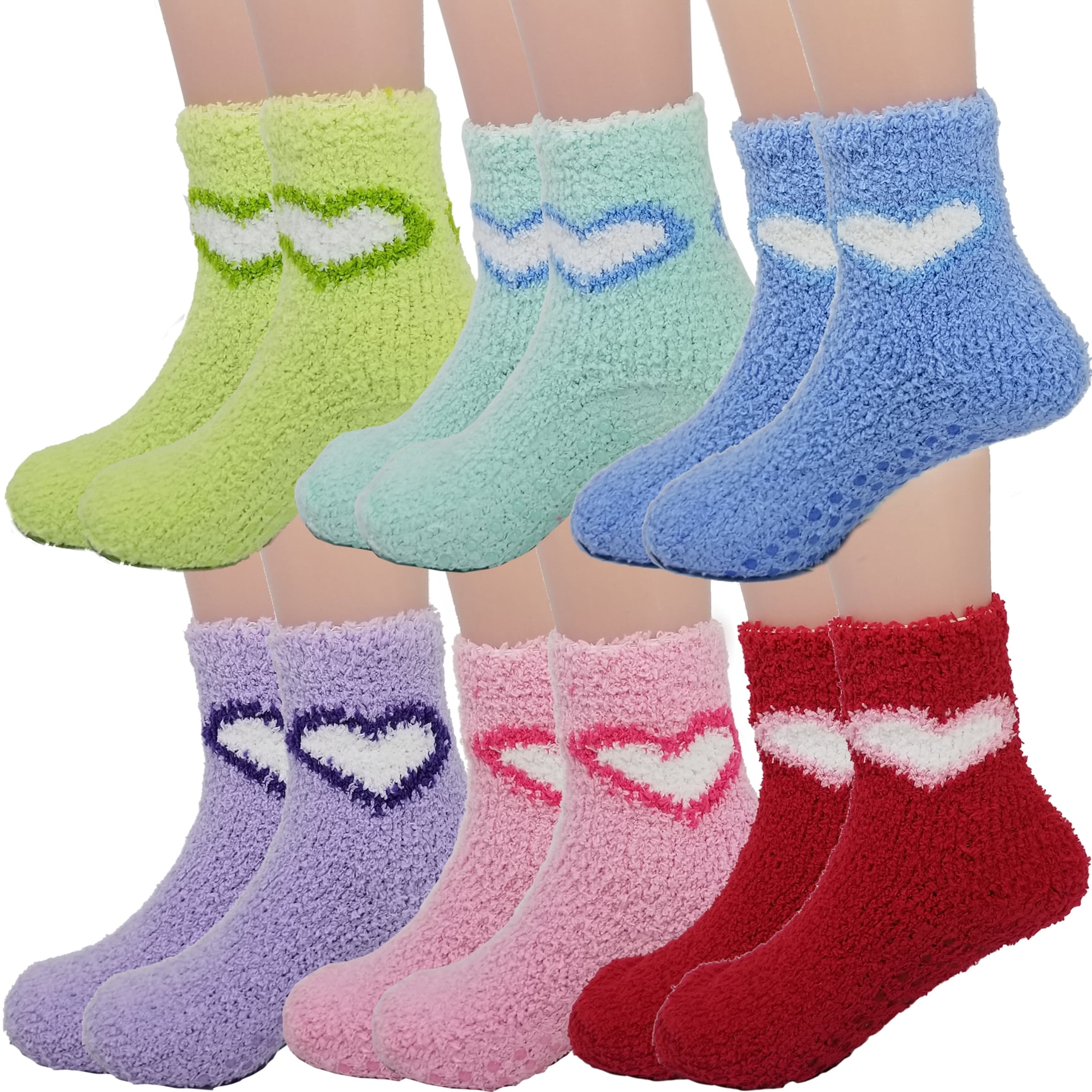 Debra Weitzner Debra Weitzner Warm Fuzzy Socks for Kids with Grippers