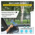 thumbnail image 4 of Electric Sliding Gate Opener Kit AC Motor Automatic Gate Door Operators Kit Driveway Door Slide Roller Infrared Sensor 2 Remote ,Easy to Install, 4 of 6