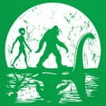 thumbnail image 3 of Alien Bigfoot Loch Ness Monster Moon Long Sleeve T-shirt Funny Space UFO Hunter Sasquatch Yeti Dinosaur Nerd Believe, 3 of 7