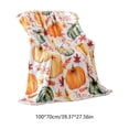 thumbnail image 3 of huayou Fall Pumpkin Print Fluffy Pet Blanket, Soft Warm Plush Fabric, Decoration, for Cat Dog All Season Rest Cover, 39.37x27.56 inch, 3 of 6