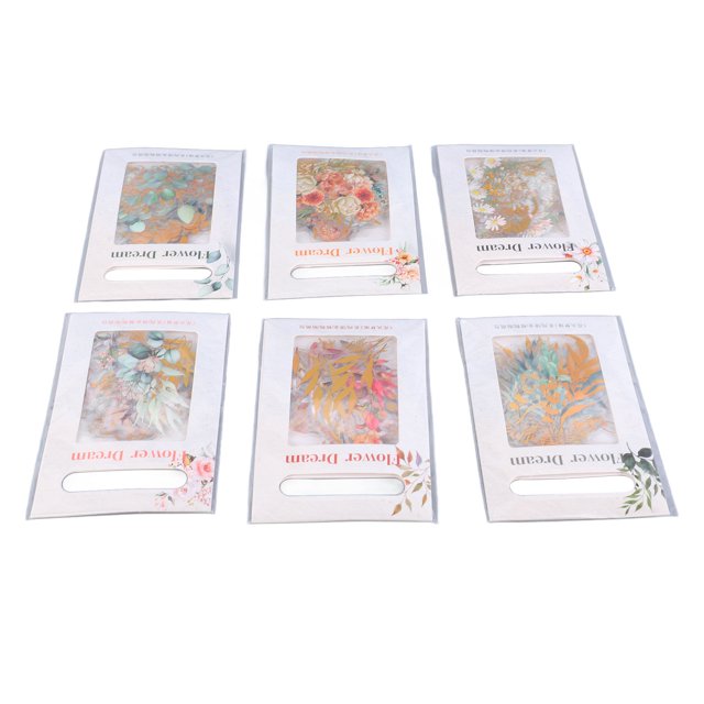 Pegatinas Florales Y Vegetales, Pegatinas Botánicas, Contornos Holográficos Dorados, 240 Piezas, Colores Vibrantes Duraderos Para Hacer Manualidades