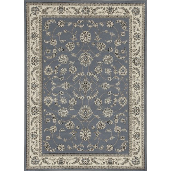 Radici Usa Alba Area Rug 1596 Traditional Blue Vines Scroll 7' 9" x 11' Rectangle