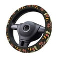 thumbnail image 3 of KLL Car Steering Wheel Cover, Universal 15 inch, Soft Elastic and Comfortable,Car Accessories Decorations-Mushrooms And Fern Stems, 3 of 7