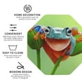 thumbnail image 3 of Gaeub Flying Frog On Branch Print 4 Pcs Leather Coasters for Drinks ,Drink Coasters Sets,Drink Table Cup Coasters for Living Room Kitchen Coffee Decor-Octagon, 3 of 6