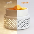 thumbnail image 4 of Luz nocturna LED de cerámica Wax Melt Warmer VICTORIA AROMA, blanca, 4 of 6