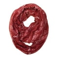 thumbnail image 1 of Wrapables? Lightweight Musical Notes Infinity Scarf, Red, 1 of 6