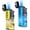 Blue+yellow, variant on Torch Lighter 2 Pack Triple Jet Flame Butane Torch Lighters Refillable Butane Gas Lighters Windproof Adjustable 3 Flame Lighter for Christmas (Without Gas)
