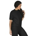 thumbnail image 2 of MeMoi Women's Soft Touch Cozy Knit Casual Short Sleeve Top - Womens - Female (L-XL, Black), 2 of 7