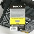 thumbnail image 4 of Igloo Print Essentials Leftover Lunch Bag with Pack Ins - Black, 4 of 5