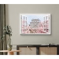 thumbnail image 2 of wall26 Canvas Print Wall Art Window View of Japanese Temple &amp; Cherry Blossoms Nature Cities Photography Realism Rustic Scenic Colorful Relax/Calm Ultra for Living Room, Bedroom, Office - 32", 2 of 5