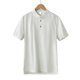 thumbnail image 2 of Camisas Manga Larga Hombre Moda de primavera y verano para hombre, camisa informal de manga corta con cuello levantado, camisetas transpirables para hombre (White, 4XL), 2 of 3
