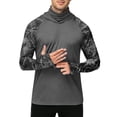 thumbnail image 7 of BRANROY Long Sleeve Shirts for Men - UPF 50+ Sun Protection Hoodie Camo Print Lightweight Fishing Hiking Outdoor Top,Black L, 7 of 7