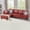 Red-Left, variant on PonLiving Sectional Sofa Set for Living Room Furniture Set，Faux Leather L-Shape Sectional Sofa