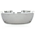 thumbnail image 2 of JX RACING Compatible with GMC Yukon XL Denali 1500 2500 2007-2014 Front Upper Lower Grille and Hood Molding Trim Mesh Style Chrome Set 3PCS, 2 of 11