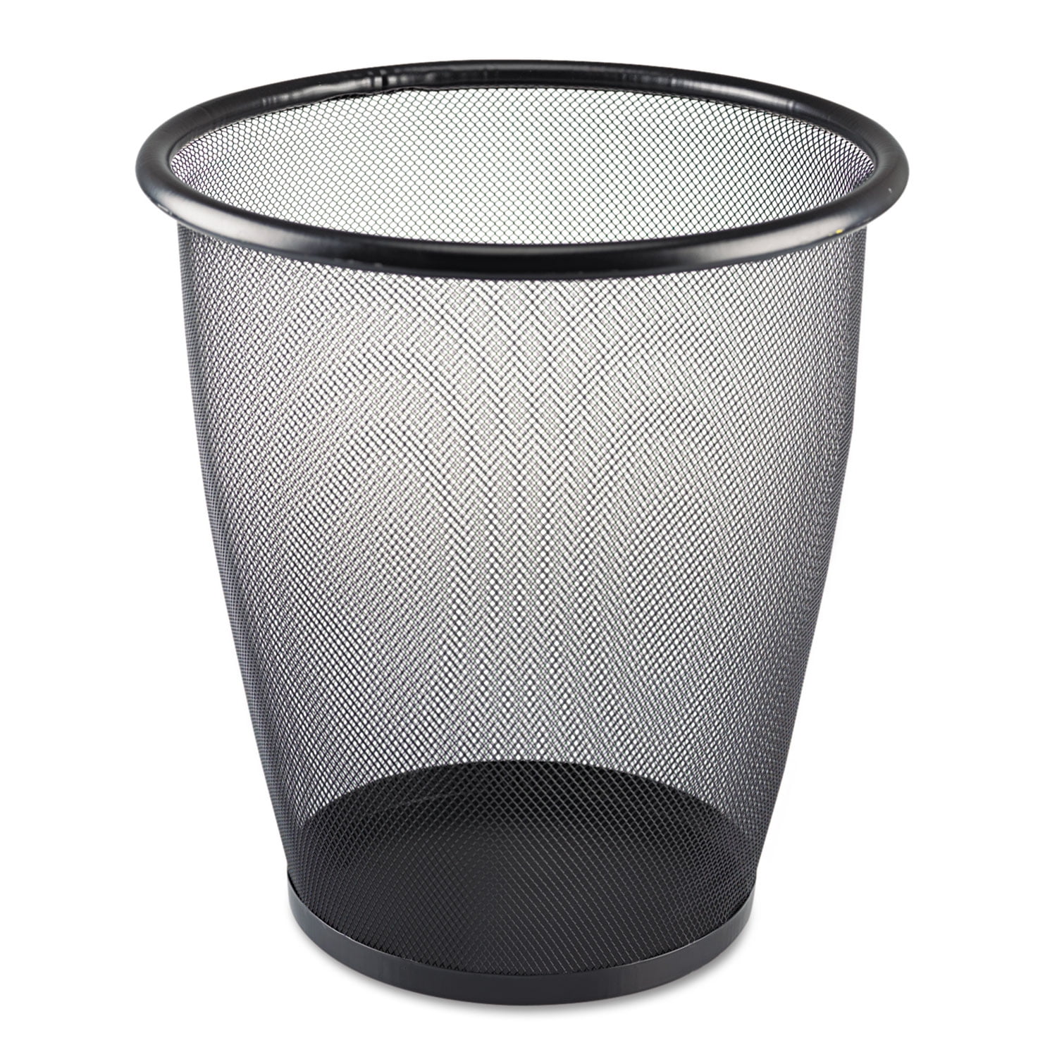 Safco, SAF9717BL, Round Mesh Wastebaskets, 1 Each, Black