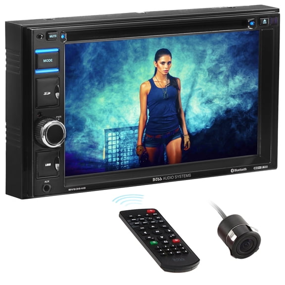 BOSS Audio Systems BVB9364RC Car DVD Player, Bluetooth, 6.2” LCD Rearview Camera