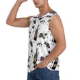 thumbnail image 3 of Bixox Men's Wine Bottles And Grapes Printed Shirt Sleeveless Fitness Tank Top-X-Large, 3 of 7