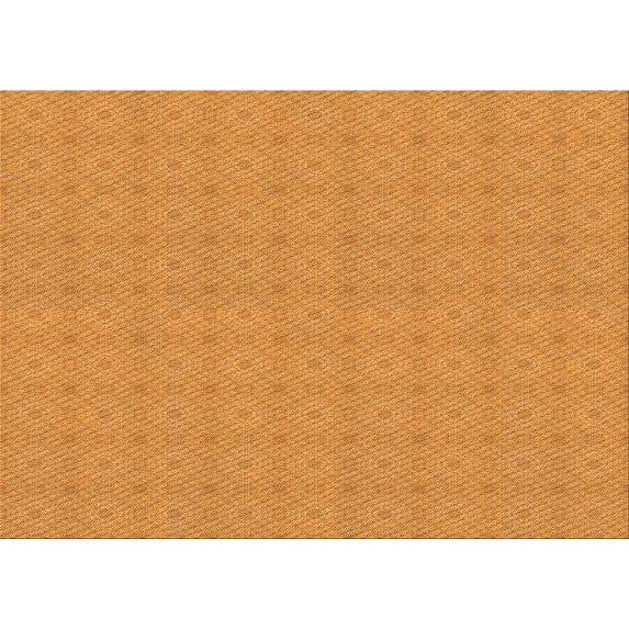 Ahgly Company Machine Washable Indoor Rectangle Transitional Neon Orange Area Rugs, 7' x 10'
