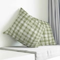 thumbnail image 3 of Sage Green Plaid Pillow Covers 20x20 Inch Decorative Throw Pillow Cover, Modern Art Checkered Farmhouse Sofa Pillowcases Accent Cushion Case Home Decor Bedroom Living Room, 3 of 6