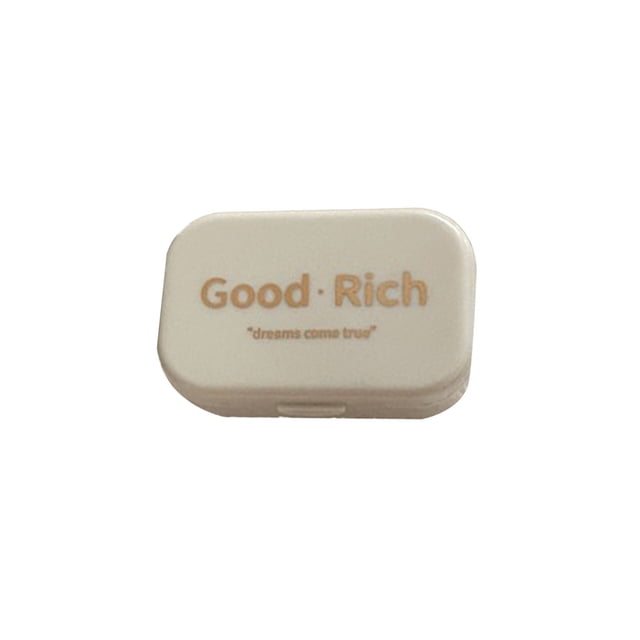 White Plastic Contacts Lens Case Portable Travel Storage Box Compact Holder Daily Travel Use