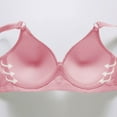 thumbnail image 5 of Homenesgenics Plus Size Bras for Women Woman's Embroidery Back Buckle Thin Style Ventilate Bra without Steel Rim Pink 40/90BC, 5 of 5