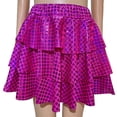 thumbnail image 3 of Tkrady Girls Sequin Skirt New Fashionable Dancewear Pleated Skirt for Performance Party, Sizes 3-9 Years, 3 of 5