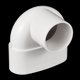 thumbnail image 3 of PVC Agua Tubería 90 Grados Reducción Codo Acoplamiento Accesorio 85x40mm ID Tubo Reductor Conector Adaptador Blanco Paquete de 1, 3 of 4