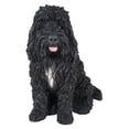 thumbnail image 2 of Dog Statue-Sitting Black Cockapoo Dog Garden Statue, Garden Decoration, Memorial Home Decor, 2 of 5