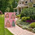 thumbnail image 2 of Yayeee Garden Flag 12"x18" Double Sided Outdoor Yard Lawn Holiday Decorations, Brown Gingerbread Houses, 2 of 6