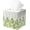 Green Leaf, variant on HOMESTEAD Tissue Box Cover Square, Decorative Facial Tissues Holder for Bathroom| Table| Kitchen| Office| Car with Bottom Slider, 5.4 x 5.4 x 5.7 inch, Green Leaf