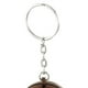 thumbnail image 5 of Brown Basketball Pendant Keyring Keychain Silver Tone, 5 of 5