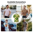 thumbnail image 5 of Pofeuu Avocado Print Men's Loose Fit Midweight Short-Sleeve Pocket Polo-X-Large, 5 of 6