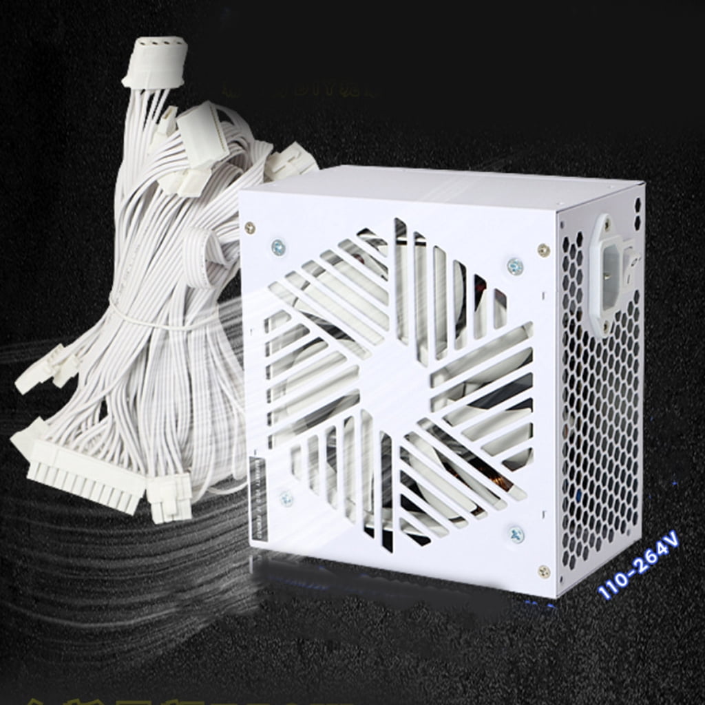 Sinyiin 110-264V 750W Computer Gaming Power Supply with Cooling Fan Video Game Computer Chassis Graphics Card Power Supply
