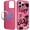 Abstract LOVE Chain lock, variant on for iPhone 13/14 Cases, Campatible with Magsafe, Adopting a Sturdy and Durable Silicone Hard Shell Design, Bright and Attractive, Crystal Black Butterfly.
