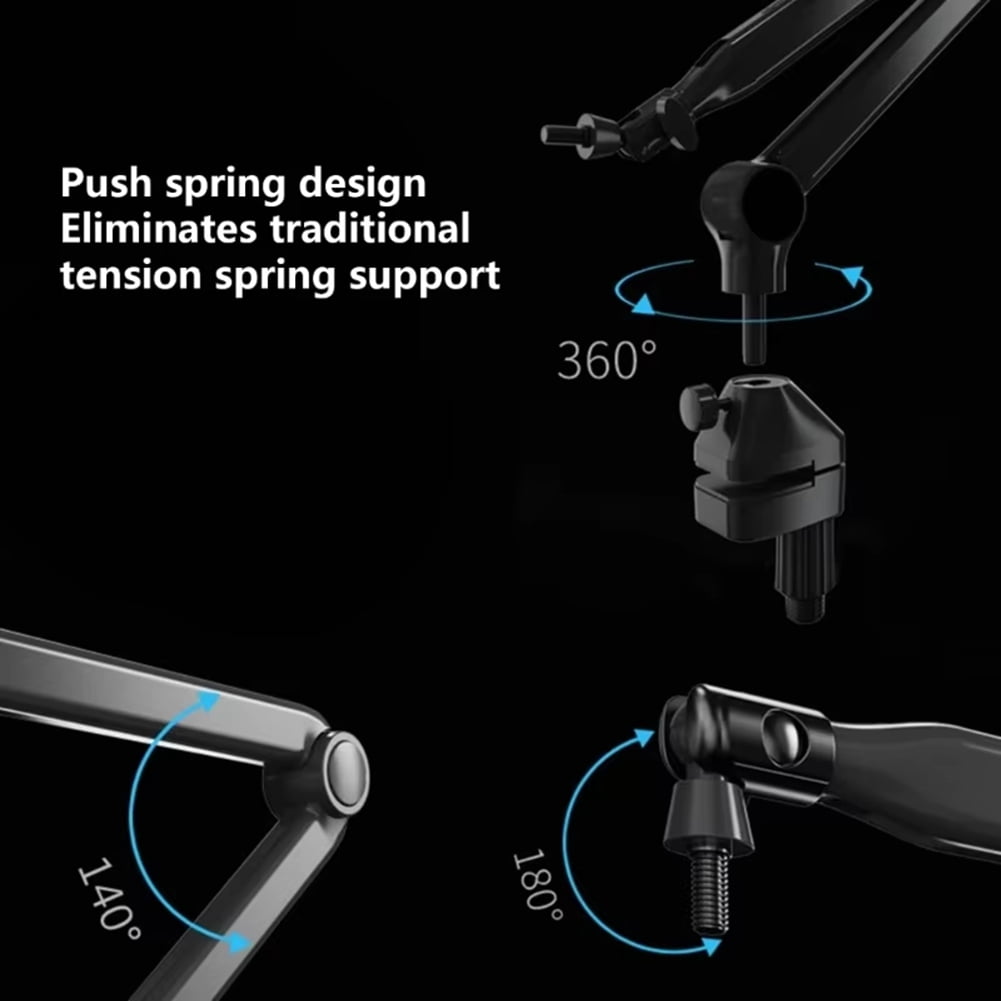 New Desktop Microphone Holder Adjustable Mic Cantilever Stand Suspension Boom Scissor Arm for Live Streaming
