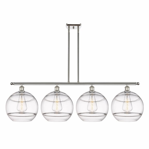 Innovations Lighting - Rochester - 4 Light Stem Hung Island In Industrial