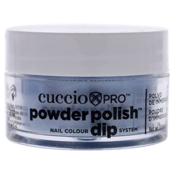 Polvo de uñas Cuccio Pro Powder Polish Nail Colour Dip System - Blue with Blue Mica Nail Powder Dama 0.5 oz