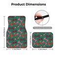 thumbnail image 5 of Zufioo red and green bow tie Print Car Floor Mats Four-piece Set, Car Interior Accessories - Corrosion-resistant, Non-Slip, Suitable for Cars, Trucks, Vans, 5 of 7