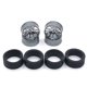 thumbnail image 1 of Juego de NeumáTicos de Goma con Llanta de Rueda de Metal para 284131 K969 K989 P929 Mini-Z Mini-Q Mini-D IW04M 1/28 Piezas de ActualizacióN de Coche RC, 4, 1 of 6