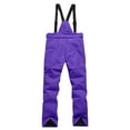 thumbnail image 4 of Women Snow Pants Ski Bibs Snowboarding Adjustable Straps Thermal Warm Waterproof Windproof Winter Overalls, 4 of 4