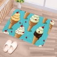 thumbnail image 5 of Ice Cream Polyester Non-Slip Machine Washable Bath Rugs Office Mat Floor Mats, 5 of 6