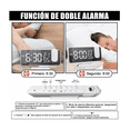 thumbnail image 4 of Reloj Despertador Led Proyector Y Pantalla Grande Blanco, 4 of 5