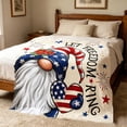 thumbnail image 5 of Nkmbld 4th of July Patriotic Throw Blanket, Memorial Day Soft Cozy Flannel Blanket, Patriotic Lightweight Cozy Fleece Blanket for Couch Sofa Bed Decor, 5 of 9