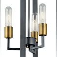 thumbnail image 4 of Kichler Taubert Mid-Century Modern 3 Light Black with Brass Foyer Pendant Light, 4 of 9