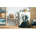 thumbnail image 2 of Ahgly Company Machine Washable Indoor Square Transitional Charcoal Black Area Rugs, 8' Square, 2 of 7