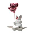 thumbnail image 3 of Bandeja de almacenamiento de conejo moderna, estatua de resina, contenedor de artículos diversos, plato de dulces, escultura de Animal para Bar, rosa Soledad Titular de la llave de la estatua, 3 of 10