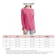 thumbnail image 5 of Manga Larga Sudadera con Capucha para Mujer Cuello Redondo Color Puro Top para Mujer con Botones de Metal para Vacaciones Viajes Compras Escuela Oficina Rosa Rojo S, 5 of 6