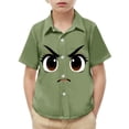 thumbnail image 2 of Piuwrlz 3 Years Boys Short polo Sleeve Toddler Funny Graphic Shirts Tops Pocket Pullover T Shirts Army Green Size 3 Years, 2 of 9