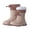 Brown, variant on Toddler Rain Boots Kids Snow Boots Boys Girls Waterproof Winter Boots with Warm Lining Size 6-7 Years