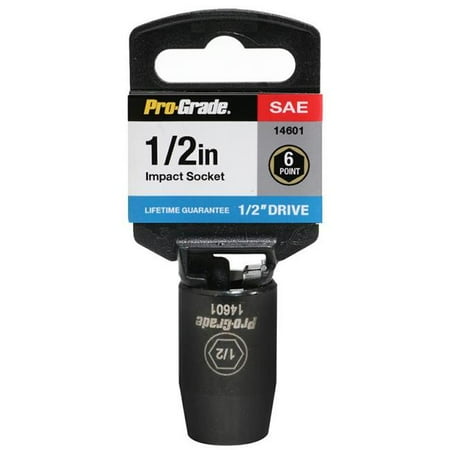 

Pro-Grade 14601 0.5 Drive x 0.5 in. 6 Point Impact Socket